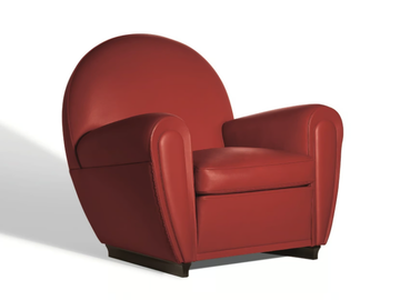 VANITY FAIR XC - Leather armchair with armrests by Poltrona Frau - view 3